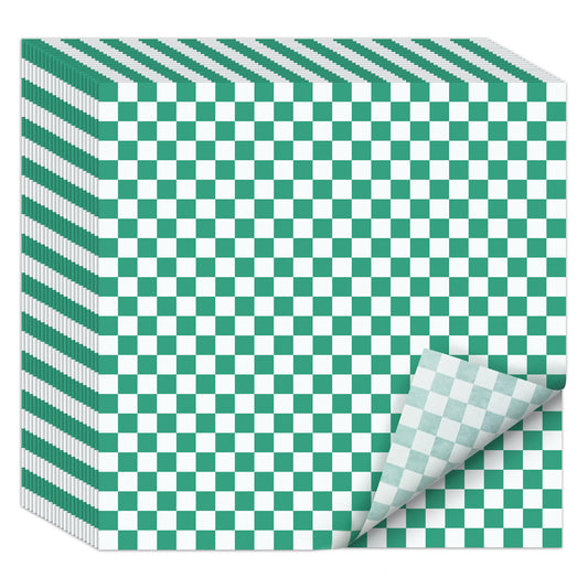 EcoDispose 12 x 12 Inches Grease Proof Deli Paper Precut Sheets for Deli Food, BBQ, Picnic, Party