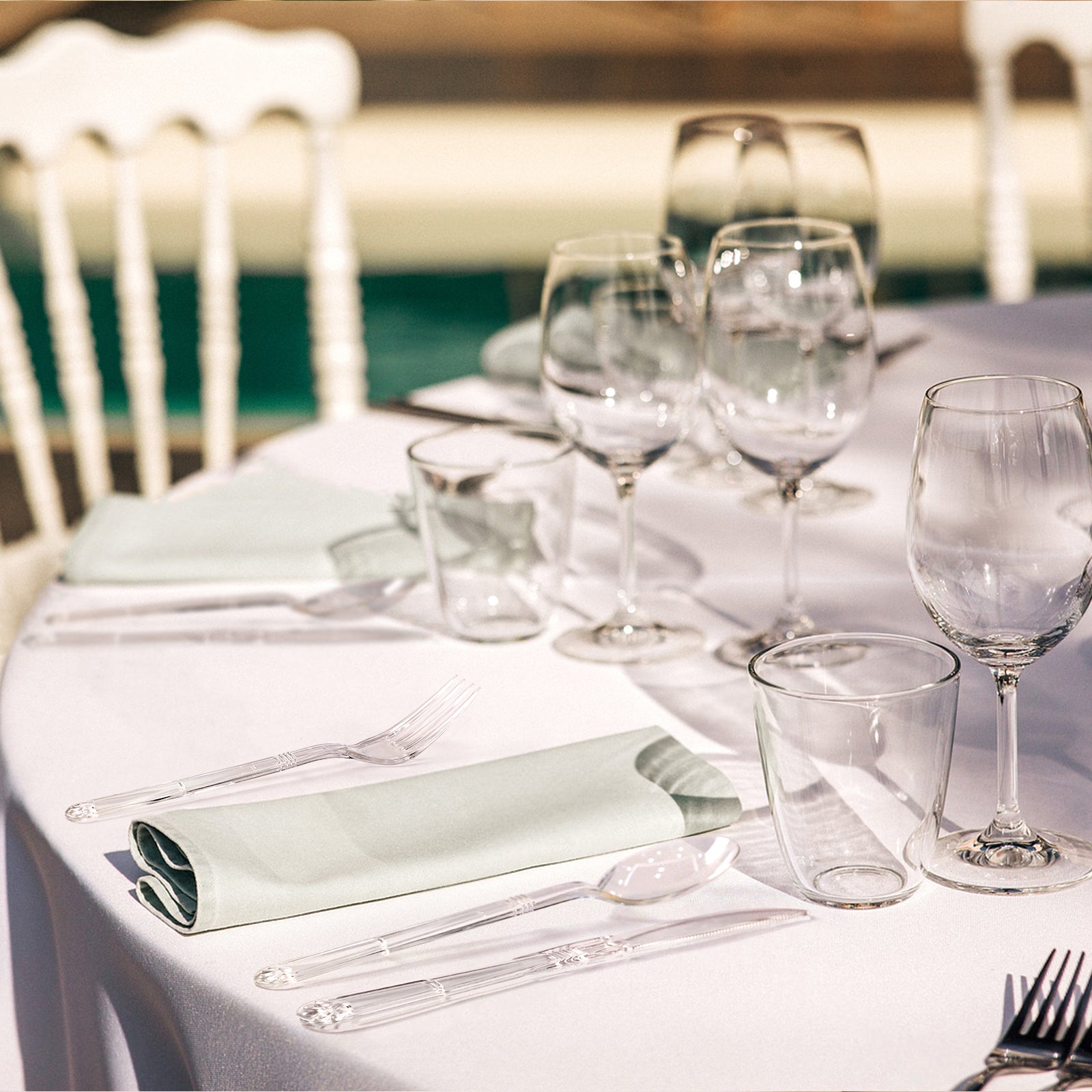 Ecodispose 72 Pcs Extra Heavy Duty Plastic Silverware Set, Disposable Utensils includes 24 Knives, 24 Forks and 24 Spoons