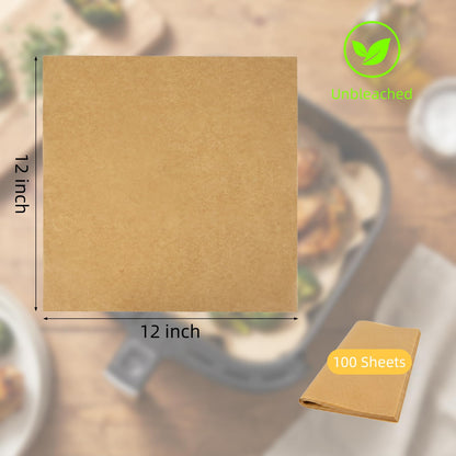 EcoDispose 12"x12" Grease Resistant Non-Stick Deli Parchment Paper