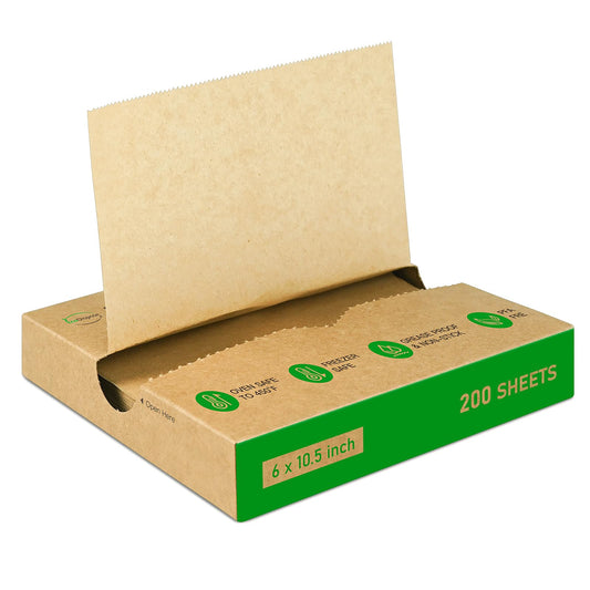 EcoDispose Precut POP UP Deli Paper Sheet Pack of 200, Interfolded Heavy Paper for Food Wrap and Serving