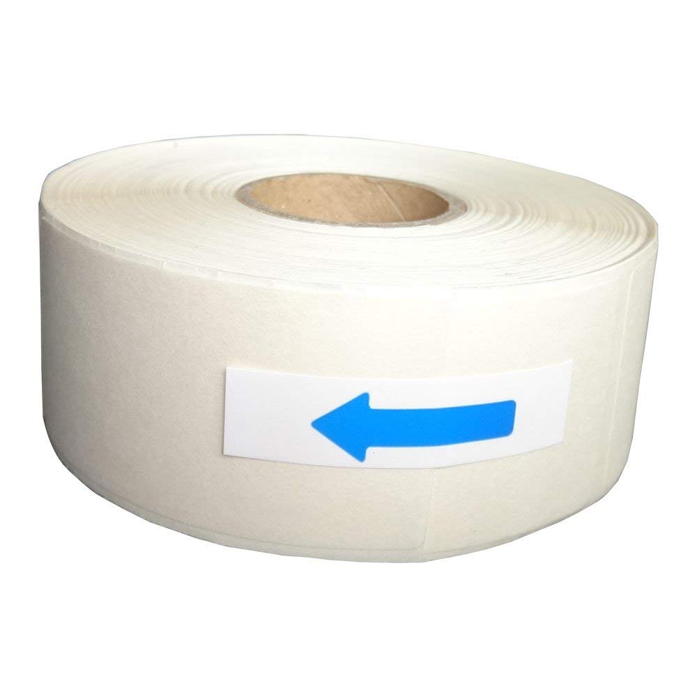 EcoDispose Blank White 1 x 2 Inch Dissolvable Labels for Food Rotation Prep roll of 500