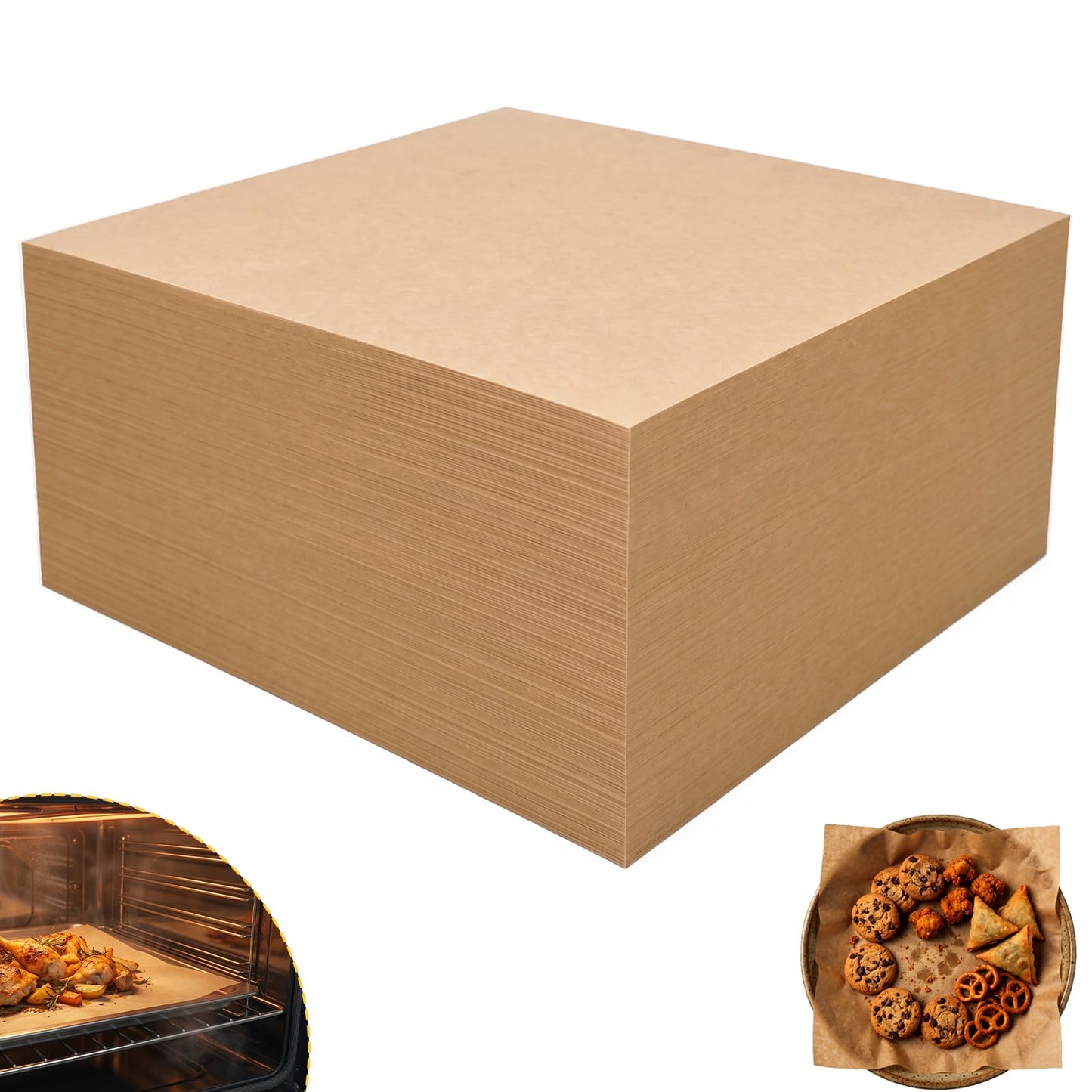 EcoDispose 12"x12" Grease Resistant Non-Stick Deli Parchment Paper