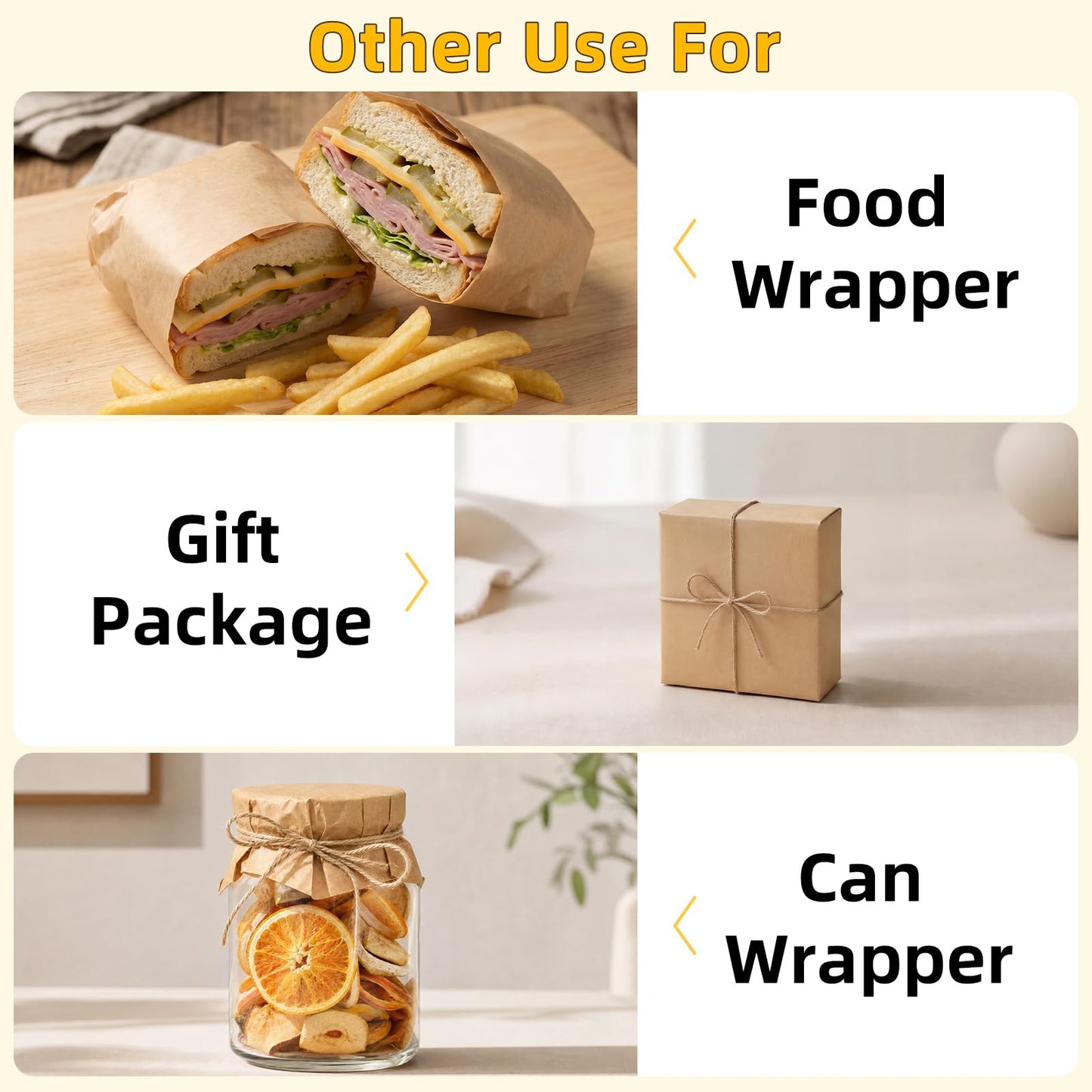 EcoDispose 12"x12" Grease Resistant Non-Stick Deli Parchment Paper