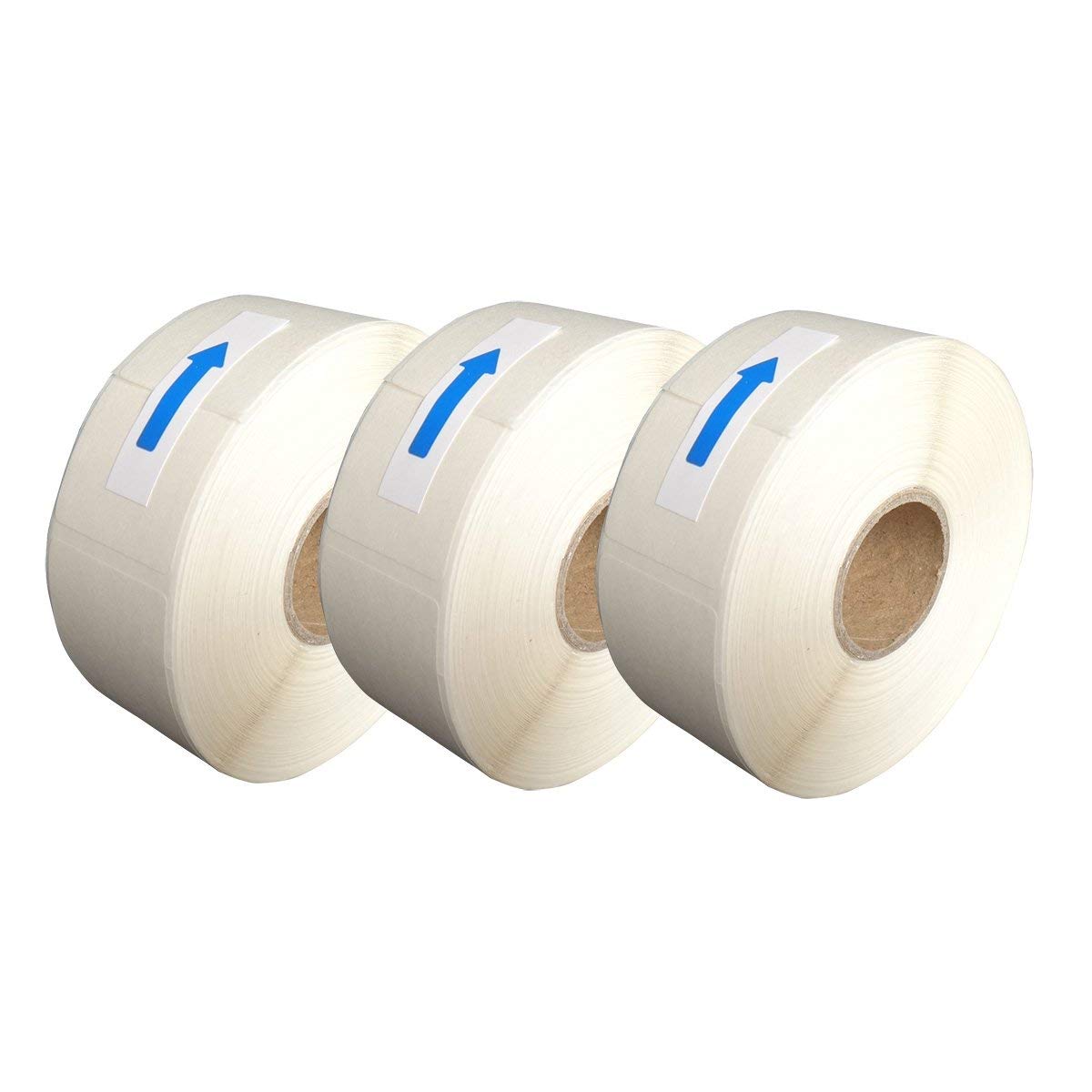 EcoDispose Blank White 1 x 2 Inch Dissolvable Labels for Food Rotation Prep roll of 500