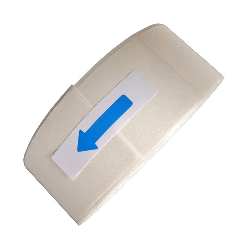 EcoDispose Blank White 1 x 2 Inch Dissolvable Labels for Food Rotation Prep roll of 500